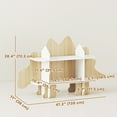 thumbnail image 3 of Qaba Kids Bookshelf, Kids Bookcase, Toy Storage Organizer, Dinosaur Themed, 3 of 10