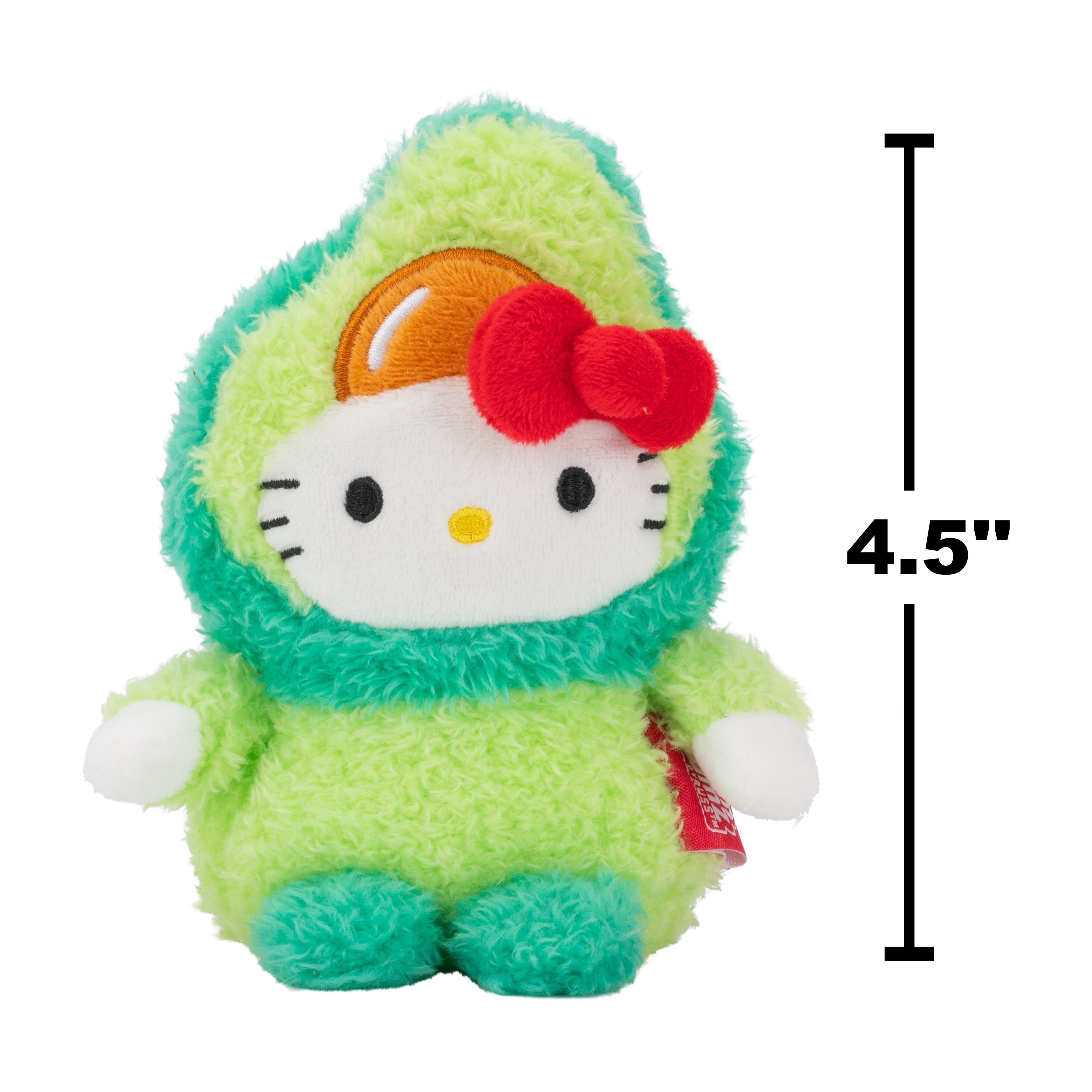 BumBumz by Russ 4.5-Inch Hello Kitty Avocado Plush Toy, Sanrio Licensed