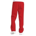 thumbnail image 5 of Ydojg Mens Hop Pants Casual Solid Color Lace Up Workout Pants With Pocket Red M, 5 of 5