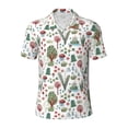 thumbnail image 2 of Daiia Frog and Forest Plants Pattern Men’s Polo Shirts,Solid Deck Shirt,Classic Fit, Breathable Cotton Polo for Casual and Sport Wear-Small, 2 of 9