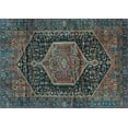 thumbnail image 1 of Ahgly Company Indoor Rectangle Persian Light Blue Traditional Area Rugs, 5' x 7', 1 of 4