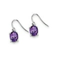 thumbnail image 2 of 3.00 Carat (Ctw) Amethyst Drop Dangle Earrings in Sterling Silver, 2 of 6
