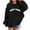 Black, variant on Girls Athletic Hoodie Soft Pullover Sweatshirt With Pocket Comfortable Casual Sportswear For Teen Girls