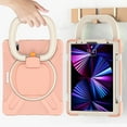 thumbnail image 6 of ELEHOLD Rugged Case for iPad Air 11 inch 2024/iPad Air 4th/5th Gen/iPad Pro 11" 2020/2021/2020/2018,Shockproof Silicone Case with 360° Rotation Kickstand Handle Grip Heavy Duty Cover,Rosegold, 6 of 6