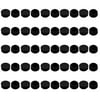 Unique Bargains 50pcs 32mm Diameter Tube Insert Chair Leg Cap Round Black Plastic Tubing Plug