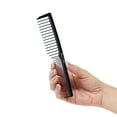thumbnail image 2 of Krest 6000 Teasing Combs Lift Vent Hair Combs Pack Space Tooth Wide teeth Comb Black 12 Pc., 2 of 5