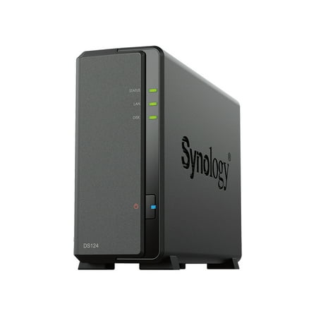 Synology DiskStation DS124 1-Bay NAS Enclosure, Diskless