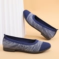 thumbnail image 2 of CPNG Women Walking Shoes Pointed Toe Lightweight Soft Slip On Mesh Flat Shoes Woven Orthopedic Soft Arch Support Breathable Work Office Sneakers, 2 of 8