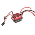 thumbnail image 1 of Controlador de velocidad ESC con escobillas RC de 60 A, 6 V, 2 A, ESC con conector T para Traxxas, HSP, Redcat, coches RC 1/10, color rojo, 1 of 15
