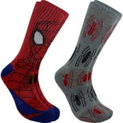 Hypnotic Socks HYP-IN2775-C Marvel Spider-Man Mens Novelty Crew Socks, 2 Pairs