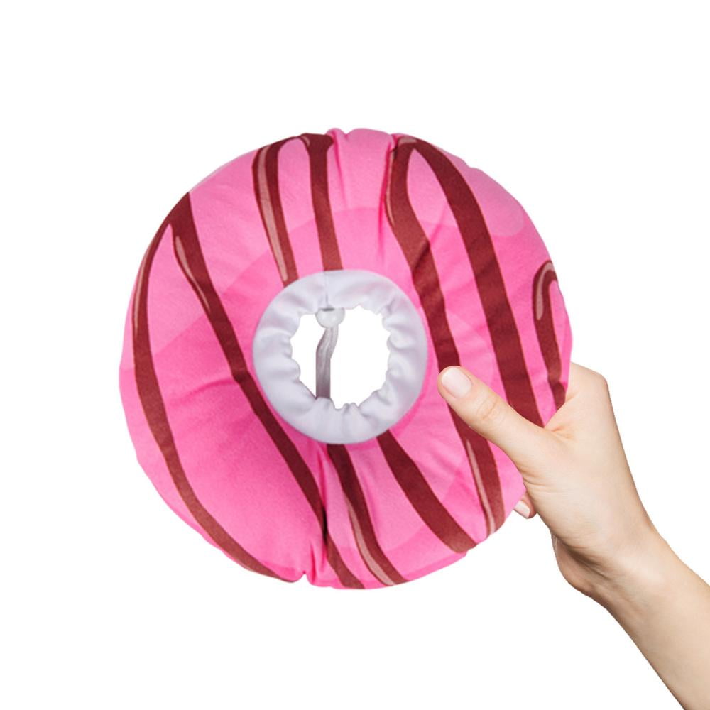 Yungwalm Cute Donut Cat Cone Collar Recovery Collar for Pet Kitten