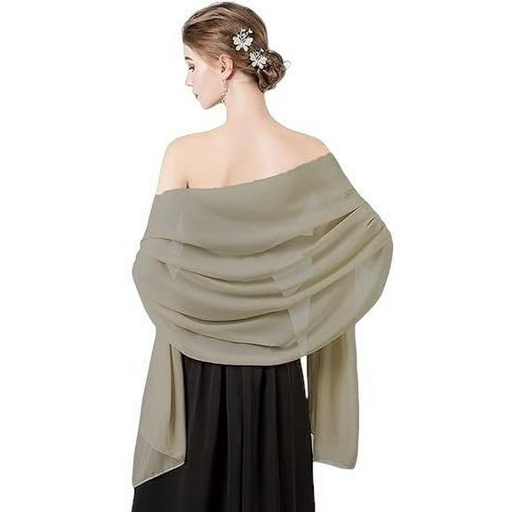 Women's Lightweight Silky Sheer Chiffon-Like Summer Scarves in Pretty Spring Colors
