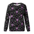 thumbnail image 4 of Sweat à Capuche Mode pour Femmes 2023 Manches Longues Col Rond Imprimé Chandail en Molleton Blouse 50 % de Réduction Costumes Halloween/noël, 4 of 4