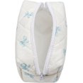 thumbnail image 2 of Quilted Cotton Makeup Bag Travel Cosmetic Bag for Women Girls, Zipper Make Up Pouch, Bow Pattern Toiletry Organizer Makeup, Portable Storage Bag (Blue Bow Tie), 2 of 7
