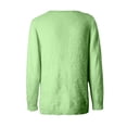 thumbnail image 6 of ManxiVoo Women's Ribbed Knit Pullover Sweater Crewneck Long Sleeve Loose Fit Basic Jumper Fall Fashion XXXL Size Green, 6 of 8