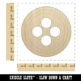 thumbnail image 2 of Button Sewing Wood Shape Unfinished Piece Cutout Craft DIY Projects - 6.25 Inch Size - 1/4 Inch Thick, 2 of 7