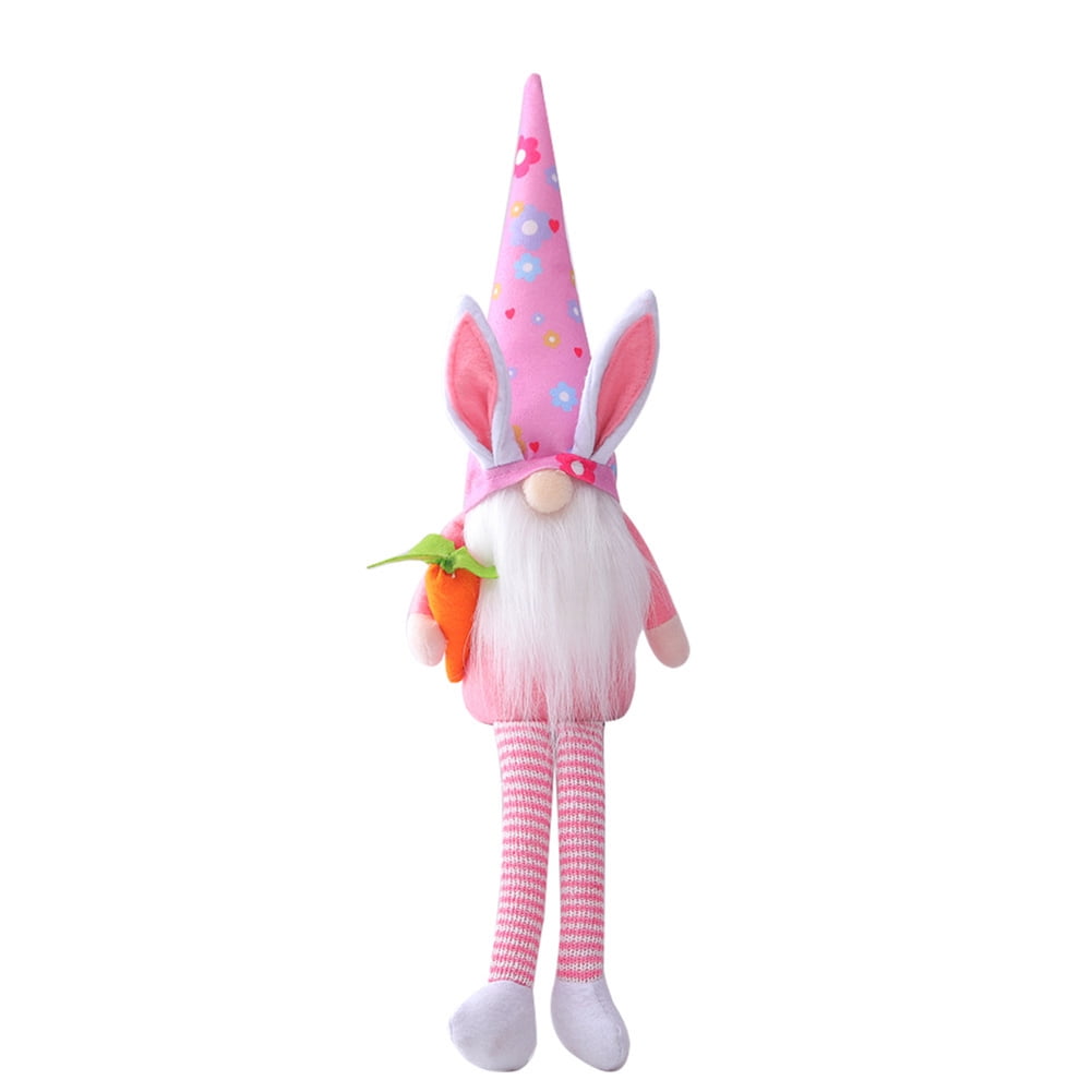 Kepooman 2 Pack Long Leg Plush Elderly Bunny Gnome Doll for Holiday Decor Gifts, Yellow + Pink Kepooman 2 Pack Long Leg Plush Elderly Bunny Gnome Doll for Holiday Decor Gifts, Yellow + Pink