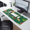 thumbnail image 2 of Long Mouse Pads for Desk,Green Christmas Santa and Snowman Desk Mats on Top Of Desks, Desk Mouse Pad Extra Large with 3mm Non-Slip Base and Stitched Edge for Gaming,Work,Home 31.5x11.8in, 2 of 4
