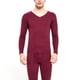 thumbnail image 1 of Qarigey Conjunto de ropa interior térmica para hombre, engrosamiento sin costuras, Otoño Invierno, hogar, escuela, sueño, capa básica, ropa Ropa interior Vino rojo, 1 of 6