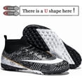 thumbnail image 2 of Botas de fútbol para hombre, botines profesionales de caña alta, transpirables, para entrenamiento de fútbol sala, para exteriores e interiores., 2 of 5