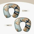 thumbnail image 3 of Gaeub Airplane World Map Adventure Print Memory Foam Travel Pillow,U-Shaped Neck Pillow,Head Neck Support Airplane Pillow,Flight Pillow for Traveling,Car,Home,Office,Washable Cover, 3 of 8