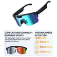 thumbnail image 3 of Smart Glasses for Cycling with Camera, WiFi Transfer, Voice Assistant, LED Light, Photo and Video Recording, 3 of 23