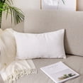 thumbnail image 5 of Pillow solid color corduroy sofa pillow cover rectangular pillow cover - white, 5 of 5