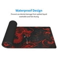 thumbnail image 4 of Xecao Red Dragon On Black for Mouse Pad - Waterproof Extended Contour Mouse Mat, Large Gaming Mousepad Laptop Keyboard Mat with Non-Slip Rubber Base, 4 of 8
