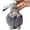 Grey, variant on Adorable plush doll, can decorate your car, dressing table, school bag, handbag, satchel. It is a beautiful keychain, given to friends as a gift for Valentine's Day, Christmas, Easter