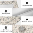 thumbnail image 6 of Beige Grey Baroque Outdoor Rug for Patio/Deck/Porch, Non-Slip Large Area Rug 5 x 7 Ft, Abstract Art Floral Pattern Indoor Outdoor Rugs Washable Area Rugs, Reversible Camping Rug Carpet Runner, 6 of 8