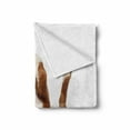 thumbnail image 2 of Boxer Dog Soft Flannel Fleece Throw Blanket, Funny Playful Puppy Lying on His Back Resting His Paws, Cozy Plush for Indoor and Outdoor Use, 70" x 90", Pale Caramel Dark Brown, by Ambesonne, 2 of 6