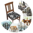 thumbnail image 7 of KLL Metallic Gears Pattern Seat Covers for Dining Room Chairs,Washable Chair Seat Chair Covers Seat Protector-Four Pieces, 7 of 7