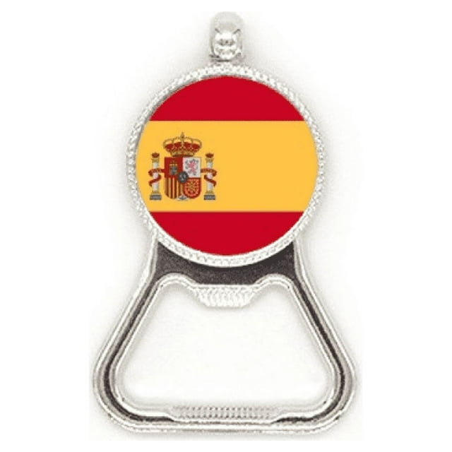 La bandera nacional de España Europa país Acero inoxidable Metal cerveza tapa sacacorchos