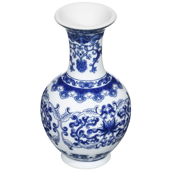 WHAMVOX Decorative Blue and White Porcelain Vase Delicate Vase 14.00X8.20X8.20CM