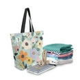 thumbnail image 2 of FORMRS Womens Canvas Tote Bag with Zipper Inner Pocket Shoulder Handbag, Floral Pattern, 2 of 7