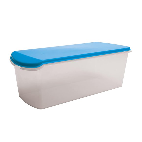 Plastic Multicolor Storage Bread Box Container & Organizer Set - Blue, 3.8 Liters | 100% Food Grade Container For Kitchen, Refrigerator & Home Use - Airtight, Dishwasher Safe, Freezer Safe
