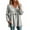 Gray, variant on Boho Tops for Women Long Sleeve Vintage Fashion V Neck Shirt Raw Hem Gauze Fringe Soft Blouse Fall Frayed Casual Clothes