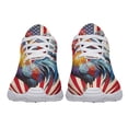 thumbnail image 5 of Patriotic Rooster American flag Print Sneakers Lightweight Comfortable Running Shoes for Men Women White Size 4, 5 of 7