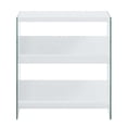 thumbnail image 4 of Convenience Concepts SoHo 27.75" Tall Glass Bookcase, White/Glass, 4 of 7