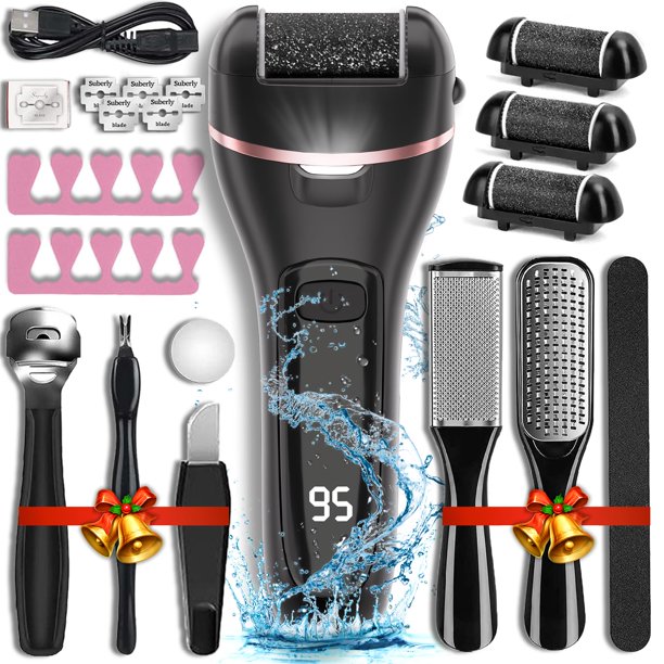 Removedor eléctrico de durezas Wea&Hea kit profesional de pedicura 17 en 1 resistente al agua