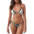 thumbnail image 1 of Fotbe Black And White Rose Traje de Baño para Mujer de Dos Piezas – Bikini Sexy de Tirantes Tipo Halter con Diseño Triangular, 1 of 6
