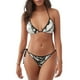 thumbnail image 1 of Fotbe Black And White Rose Traje de Baño para Mujer de Dos Piezas – Bikini Sexy de Tirantes Tipo Halter con Diseño Triangular, 1 of 6