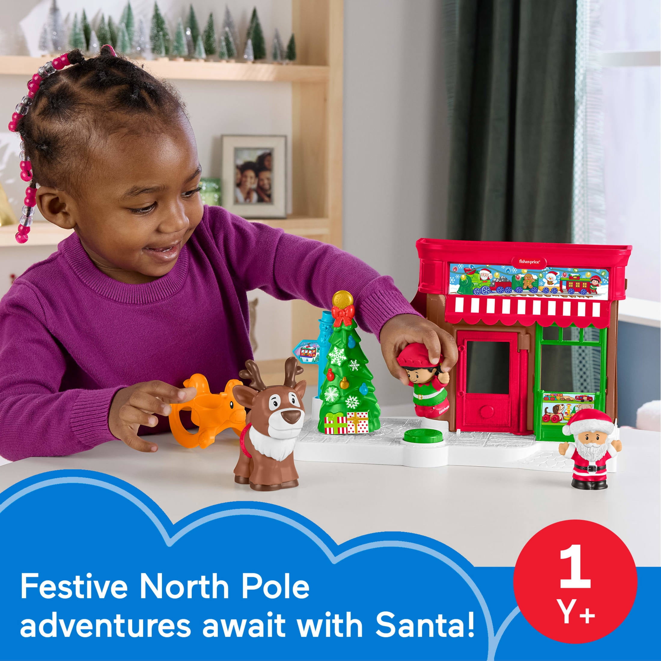 Fisher-Price Little People Christmas Wonderland Gift Set for Toddlers & Kids, 8 Pieces