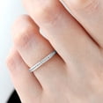 thumbnail image 4 of Pompeii 1/2 Ct Round Diamond Ladies Eternity Wedding Ring 10k White Gold (H/I,I2-I3), 4 of 4