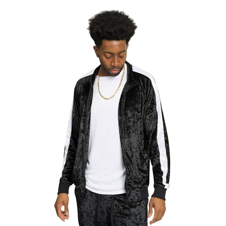 G-Style USA Men's Velvet Velour Tracksuit Set, Zipper Jacket G-Style USA Men's Velvet Velour Tracksuit Set, Zipper Jacket