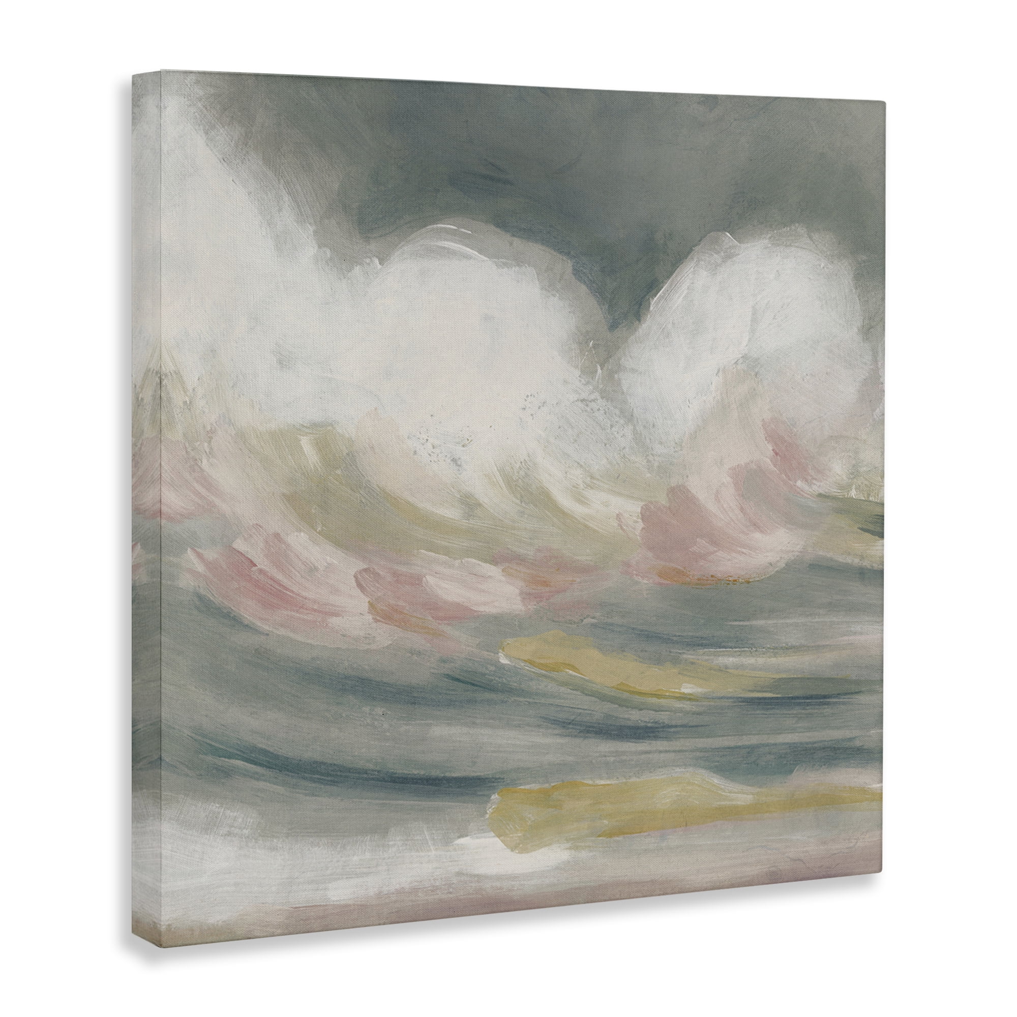 Stupell Industries Stormy Rolling Waves Landscape Painting Gallery Wrapped Canvas Art Print Wall Art, 24 x 24