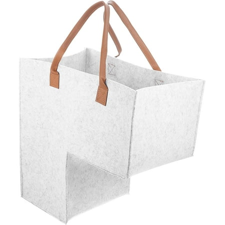 Staircase Organizer Basket L- Shape Felt Stair Basket Folding Fabric ...