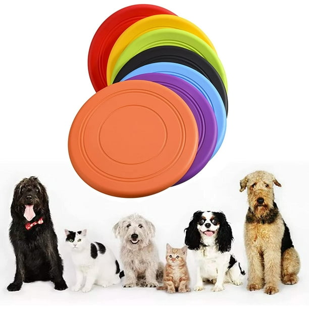 7 Pièces Frisbees pour Chien, Jouet disque volant pour chien, Disque Chien, Frisbee  pour Chien, Frisbee pour Animaux pour Jeux Sport Exercice Activité et Jeu  en Plein,pour Petits et Moyens Chiens 