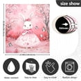 thumbnail image 6 of Dailycode Dishwasher Magnet Cover Magnetic Fridge Door Cover Home Kitchen Decor, Bunny in Pink Dress and Butterfly, 23"x 26", 6 of 6