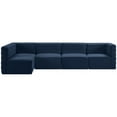 thumbnail image 4 of Meridian Furniture Quincy Navy Velvet Modular Sectional, 4 of 13